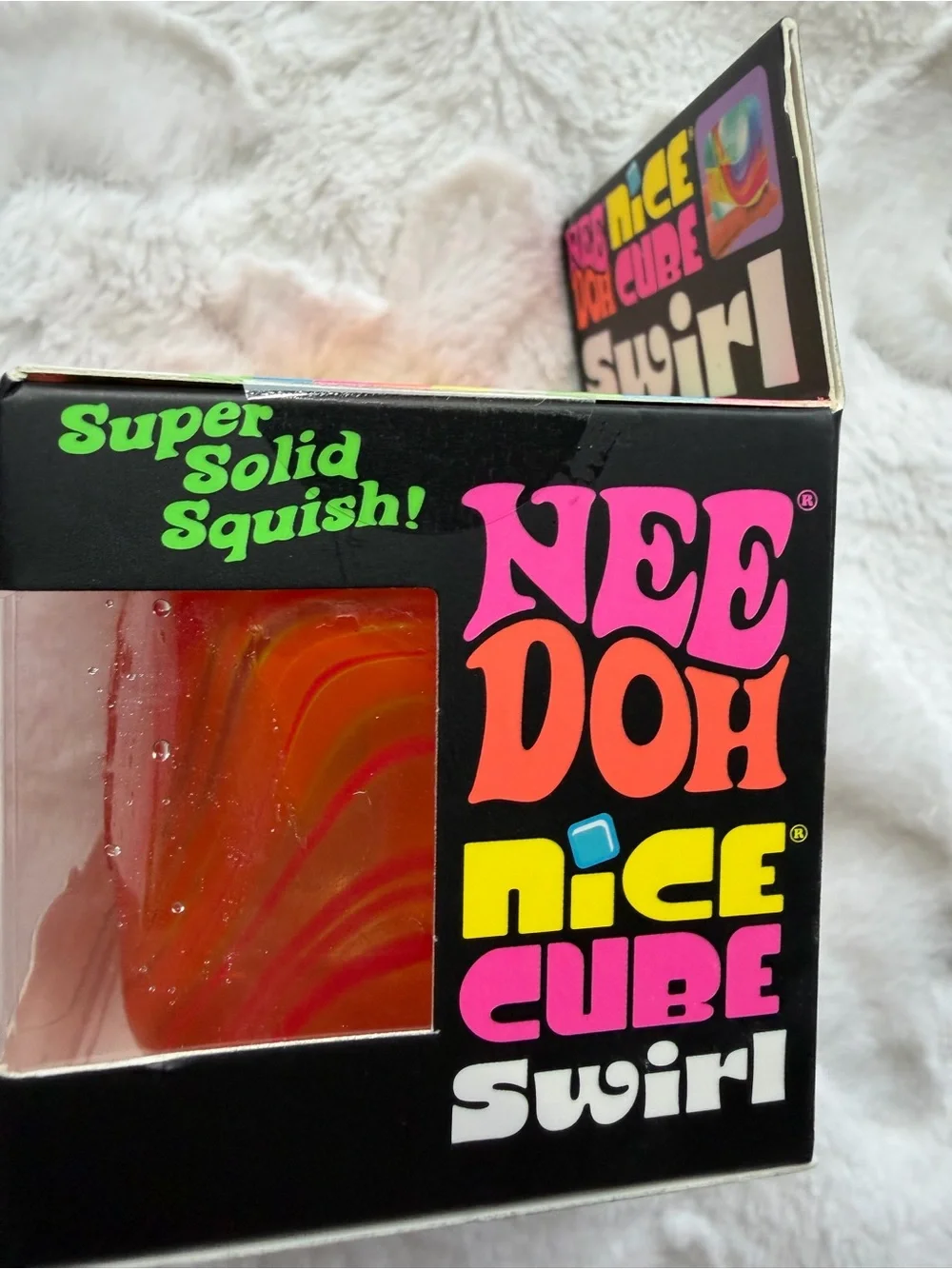 🧡❤️💛✨ **NIB – RARE NEEDOH NICE CUBE SWIRL ORANGE, RED & YELLOW!** ✨💛❤️🧡